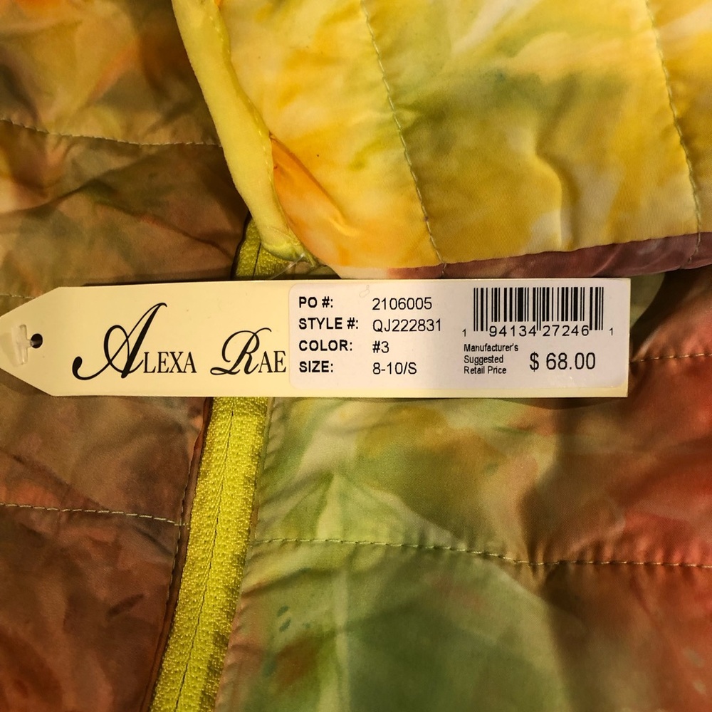 Alexa Rae Vibrant Multicolor Kids Puffer Jacket - Picture 3 of 5